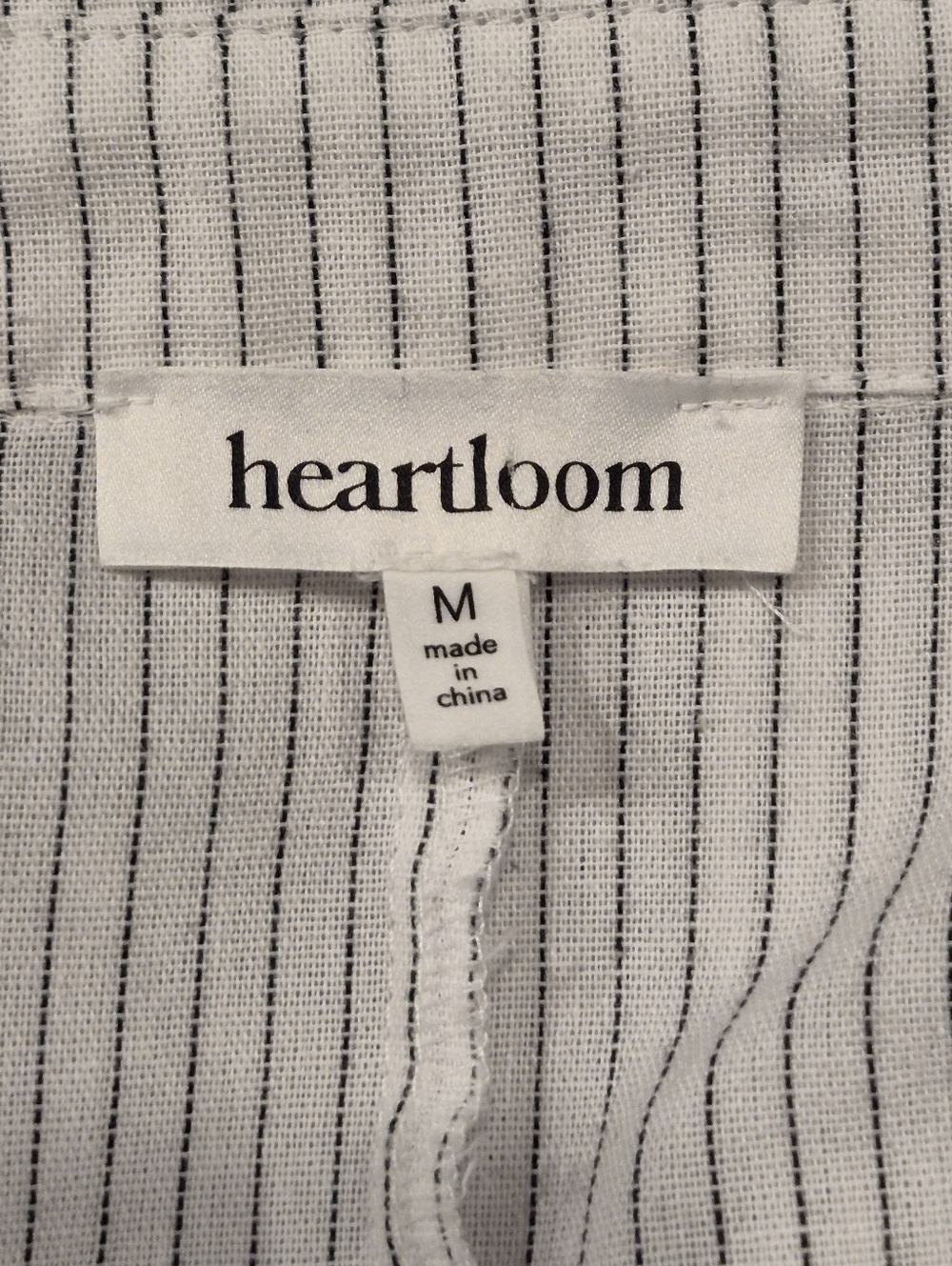 Heartloom Striped Tie Waist Shirt Dress Medium Lined Coastal Chic - Picture 7 of 8